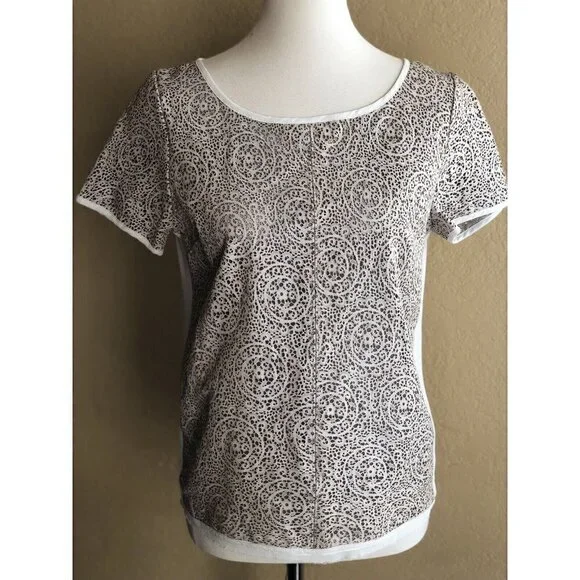 Patterson J Kincaid Hunter Tee Beige (Moonstruck) Women's Blouse PT23261547JK S - Picture 2 of 9